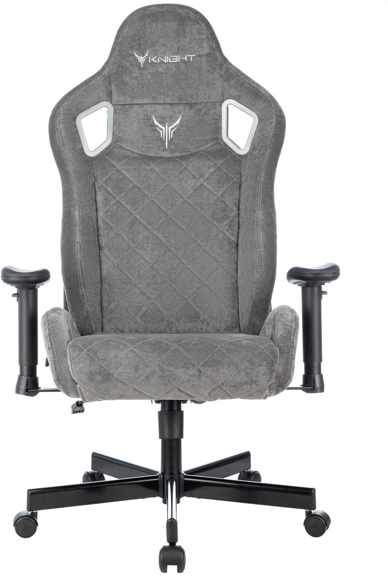 Кресло игровое Knight Outrider LTD серый Light-19 с подголов. крестов. металл — миниатюра 17