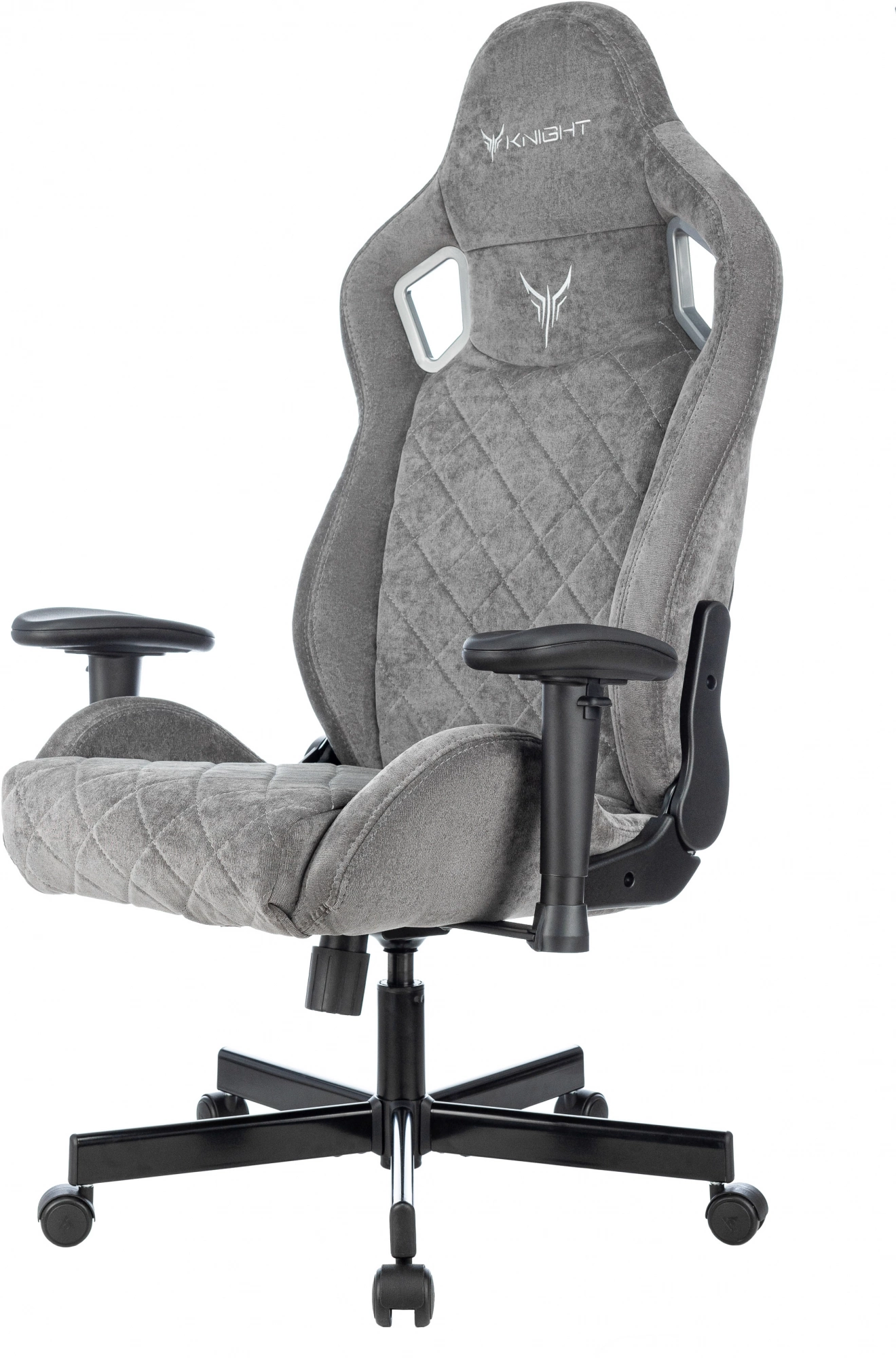 Кресло игровое Knight Outrider LTD серый Light-19 с подголов. крестов. металл — миниатюра 18