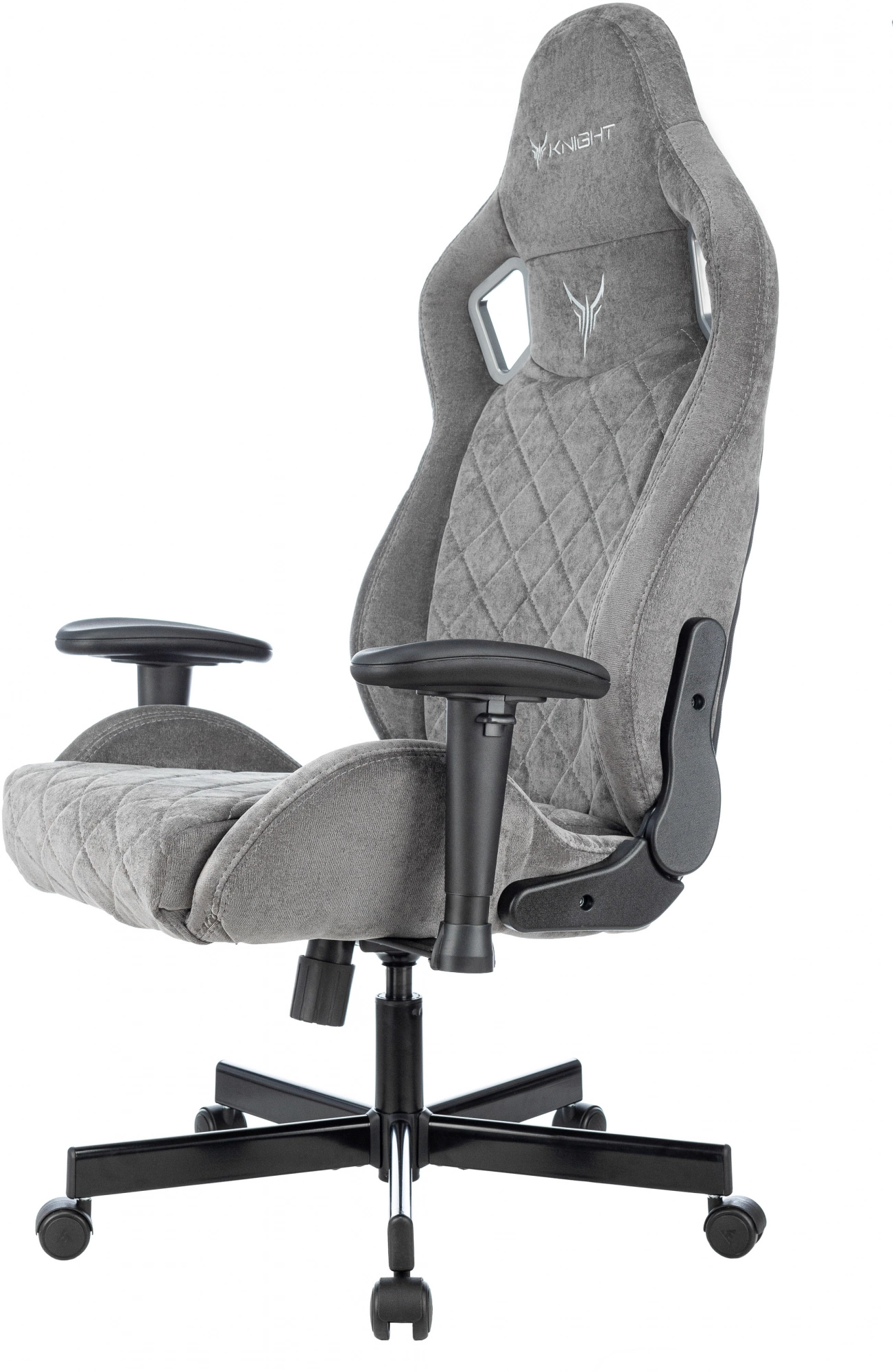 Кресло игровое Knight Outrider LTD серый Light-19 с подголов. крестов. металл — миниатюра 19