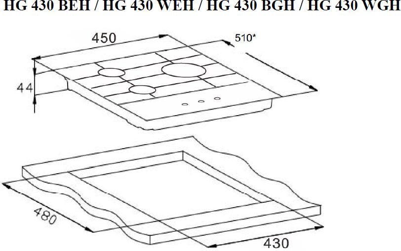 Газовая варочная поверхность Weissgauff HG 430 WGH белый — миниатюра 4