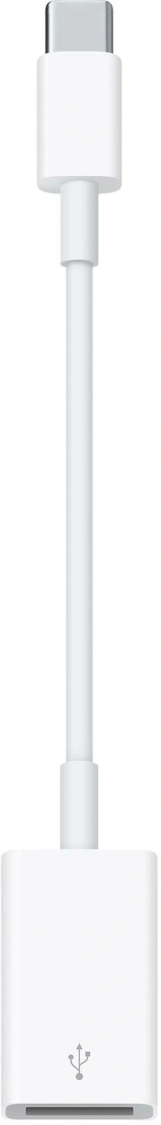 Переходник Apple A1632 MJ1M2FE/A USB (f)-USB Type-C (m) 0.11м белый — фото 1