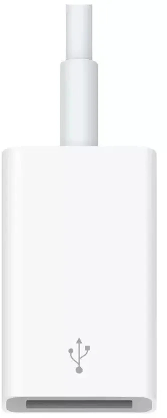 Переходник Apple A1632 MJ1M2FE/A USB (f)-USB Type-C (m) 0.11м белый — миниатюра 5