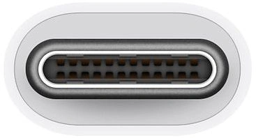 Переходник Apple A1632 MJ1M2FE/A USB (f)-USB Type-C (m) 0.11м белый — миниатюра 2