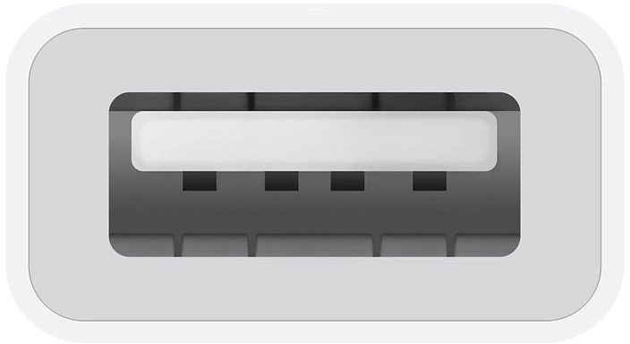 Переходник Apple A1632 MJ1M2FE/A USB (f)-USB Type-C (m) 0.11м белый — миниатюра 3