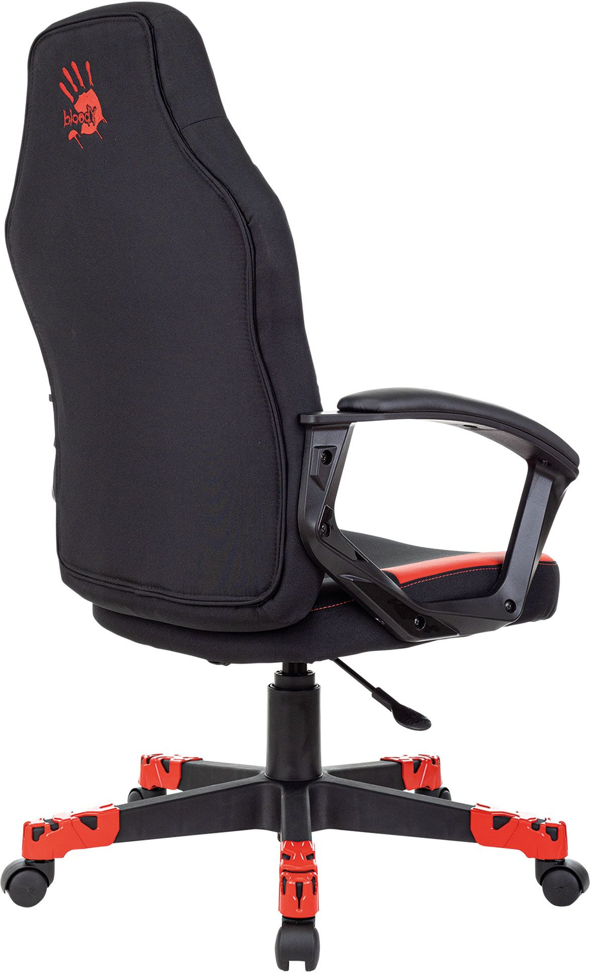 Кресло игровое A4Tech Bloody GC190 черныйкрасный текстильэкокожа крестов пластик - Дополнительные фотографии
