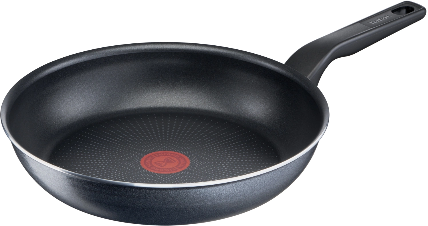 Сковорода Tefal Force 4218924 круглая 24см покрытие: Titanium ручка несъемная (с крышкой) черный (9100048321) — миниатюра 2