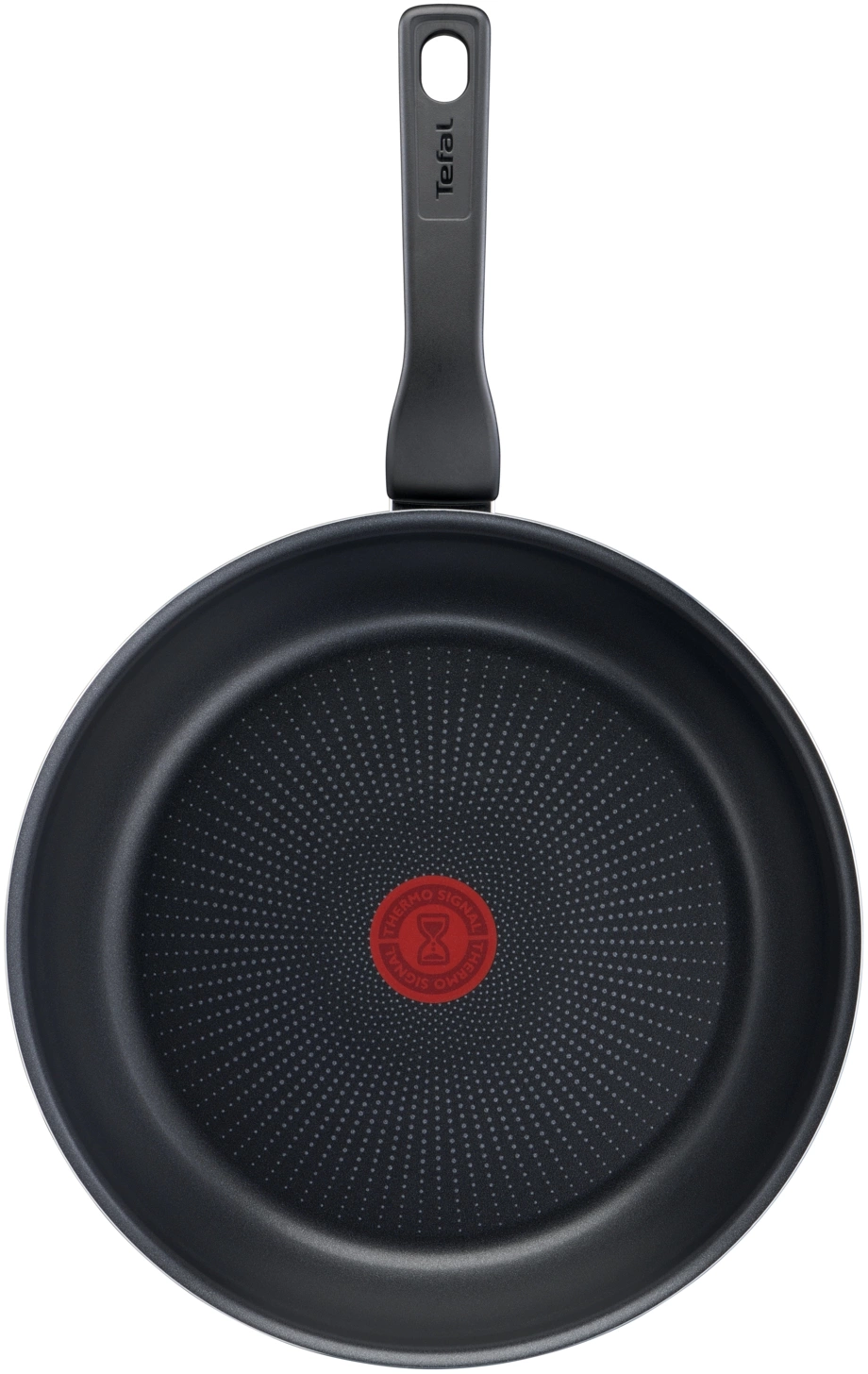 Сковорода Tefal Force 4218924 круглая 24см покрытие: Titanium ручка несъемная (с крышкой) черный (9100048321) — миниатюра 4