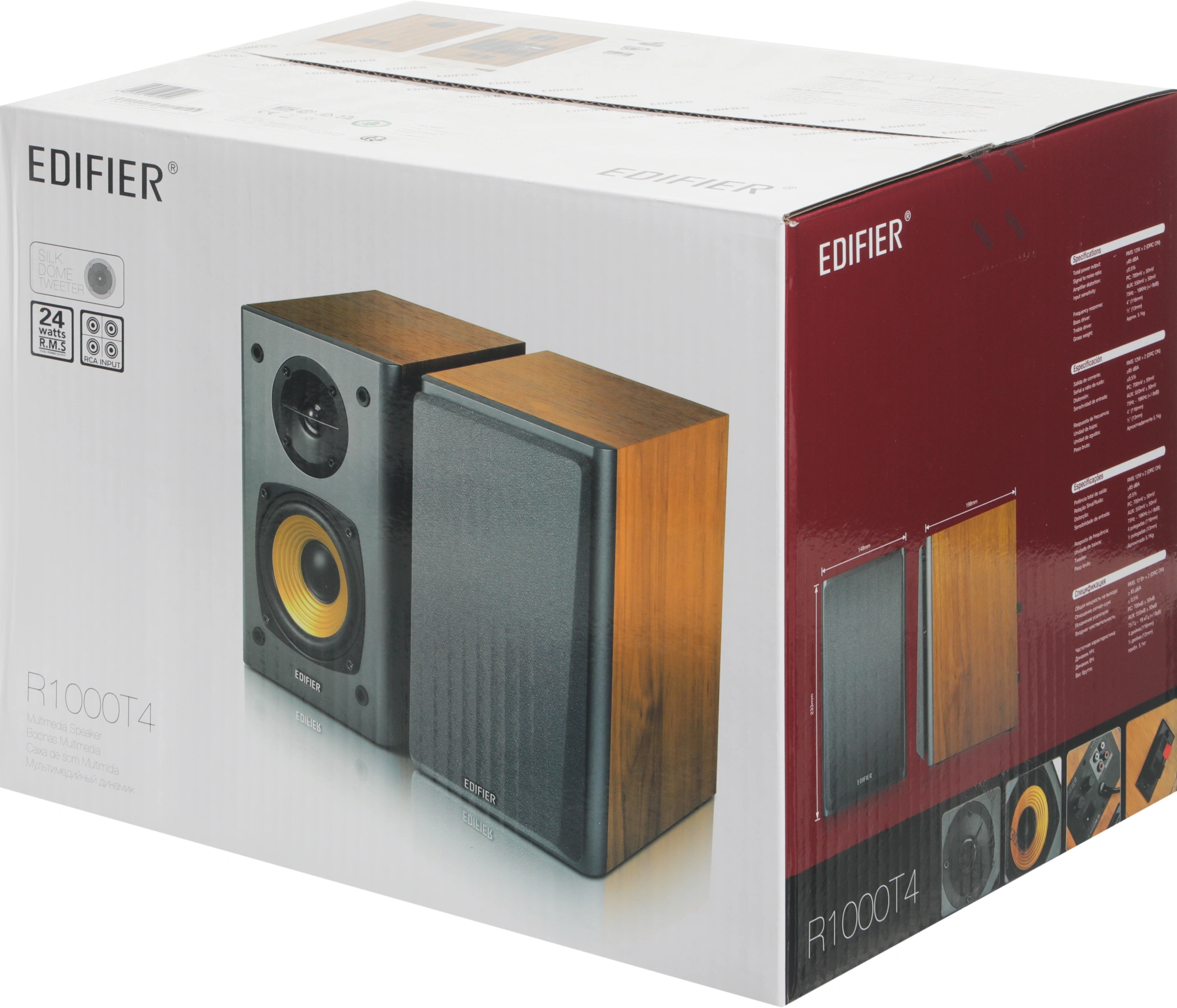 Колонки Edifier R1000T4 2.0 коричневый 24Вт — миниатюра 13