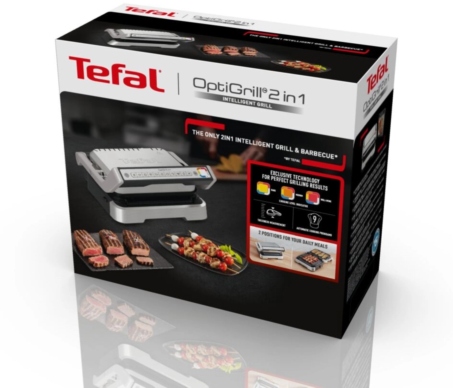 Электрогриль Tefal Optigrill GC772D30 2100Вт серый/черный — миниатюра 12