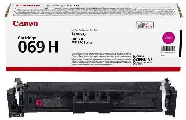 Картридж лазерный Canon 069HM 5096C002/004 пурпурный бар.в компл. (5500стр.) для Canon MF752Cdw/754Cdw, LBP673Cdw — миниатюра 3
