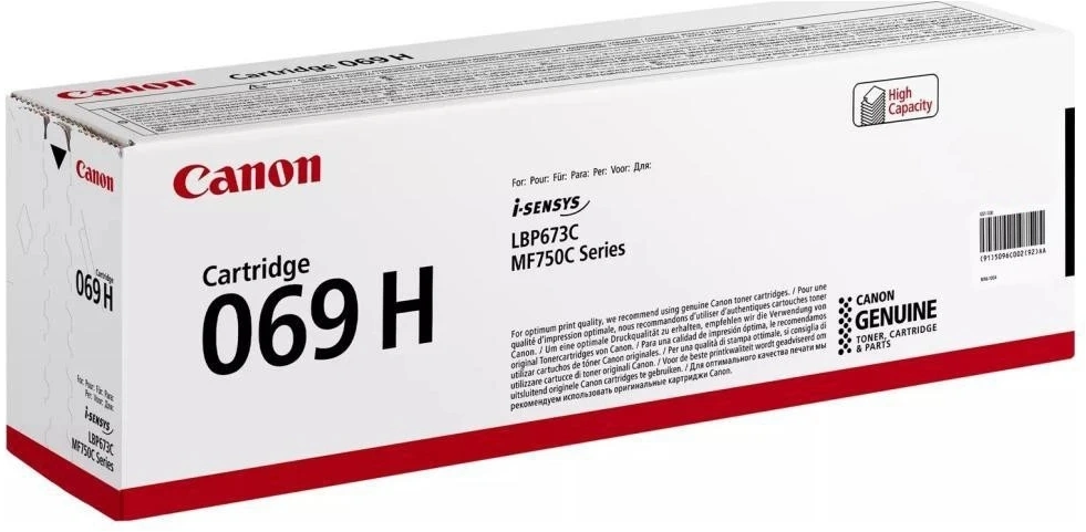 Картридж лазерный Canon 069HC 5097C002/004 голубой бар.в компл. (5500стр.) для Canon MF752Cdw/754Cdw, LBP673Cdw — миниатюра 2