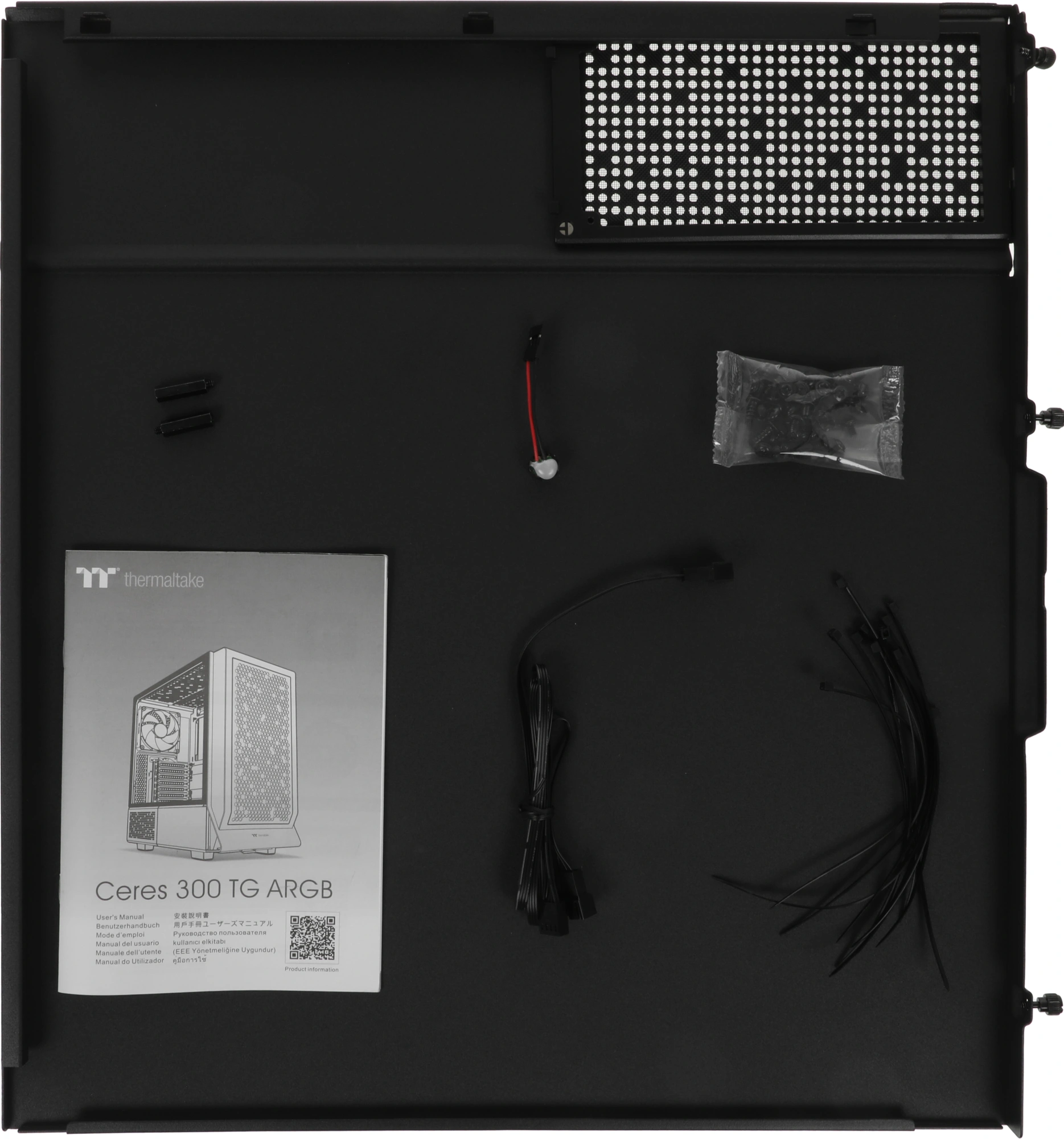 Корпус Thermaltake Ceres 300 TG ARGB черный без БП ATX 7x140mm 5x180mm 2xUSB3.0 audio bott PSU — миниатюра 11