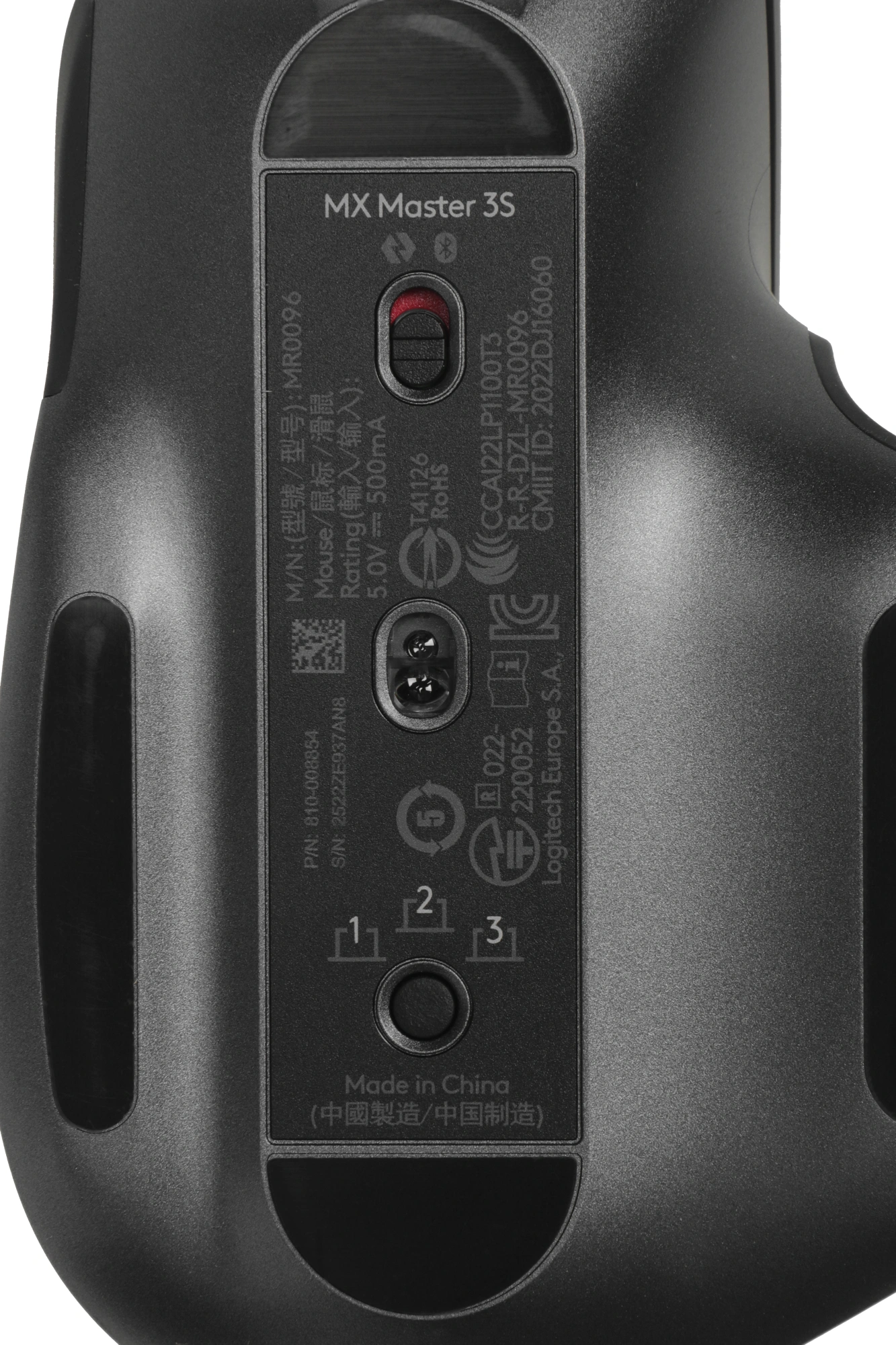 Мышь Logitech MX Master 3S графитовый оптическая 8000dpi беспров. BT/Radio USB 5but (910-006565) — миниатюра 3
