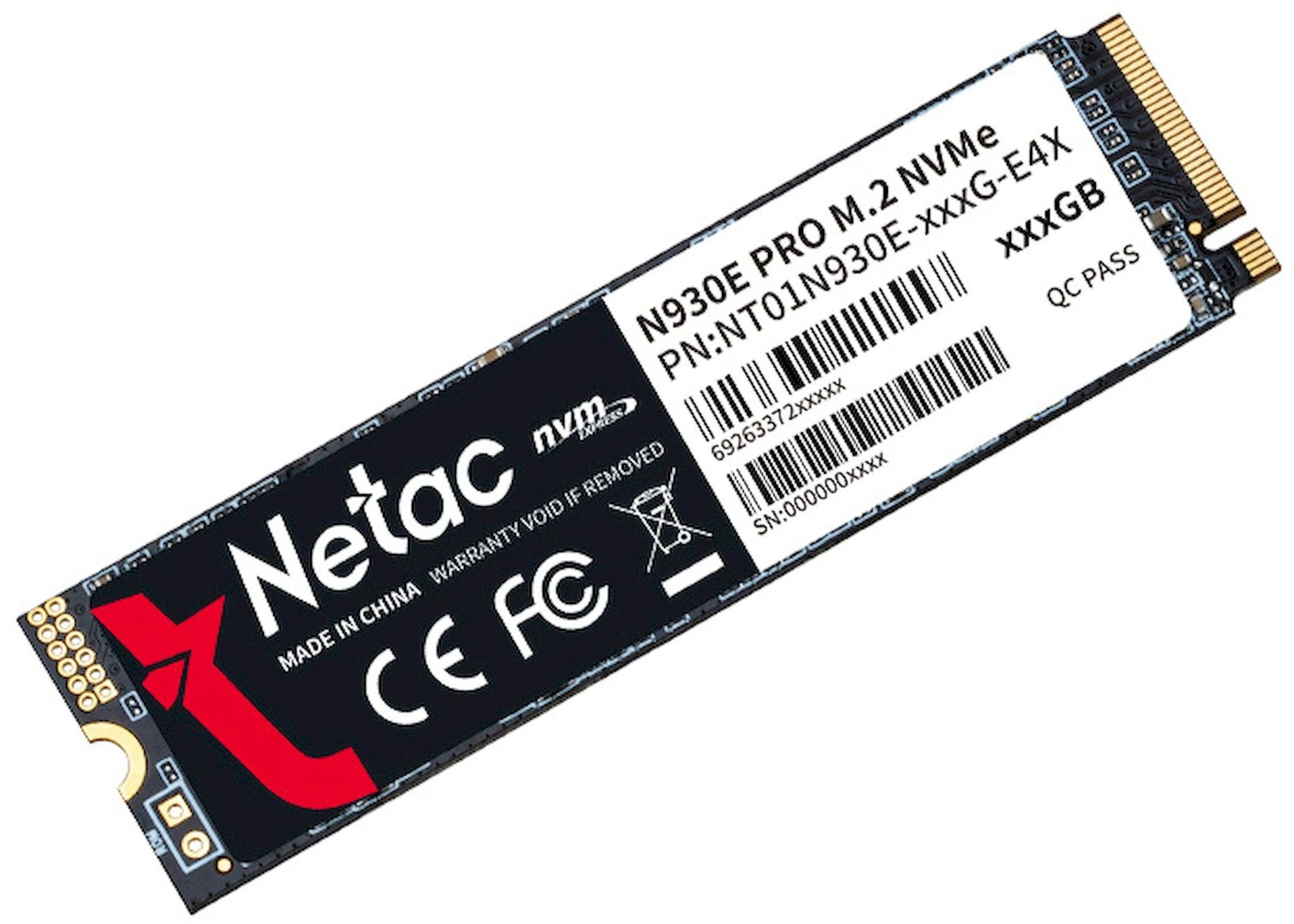 Накопитель SSD Netac PCIe 3.0 x4 128GB NT01N930E-128G-E4X N930E Pro M.2 2280 — миниатюра 8