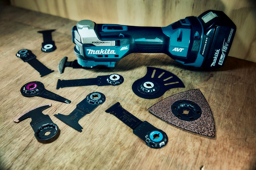 Многофункциональный инструмент Makita DTM52Z синий/черный — миниатюра 20