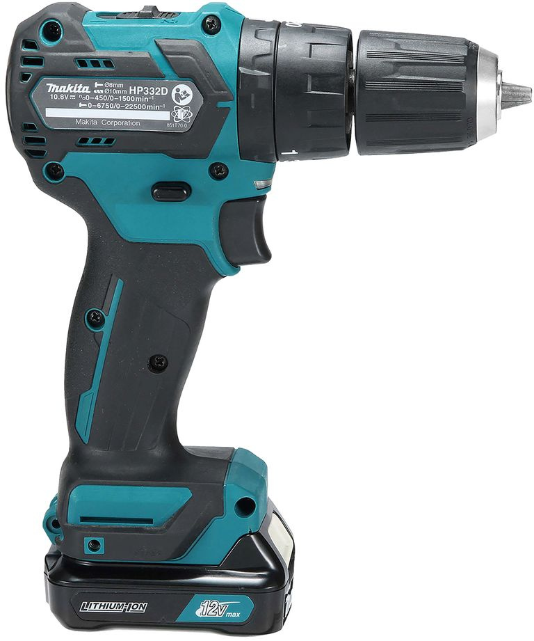 Дрель-шуруповерт Makita HP332DZ аккум. патрон:быстрозажимной — миниатюра 6