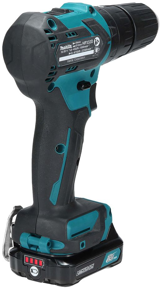 Дрель-шуруповерт Makita HP332DZ аккум. патрон:быстрозажимной — миниатюра 7