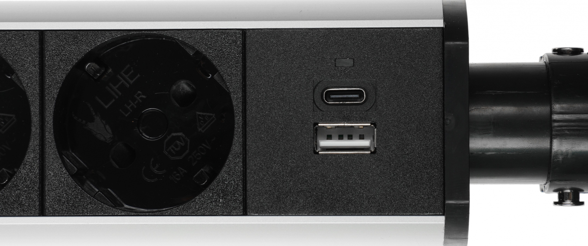 Сетевой разветвитель Premier 3R USB 1.8м (3 розетки) серый (коробка) — миниатюра 8