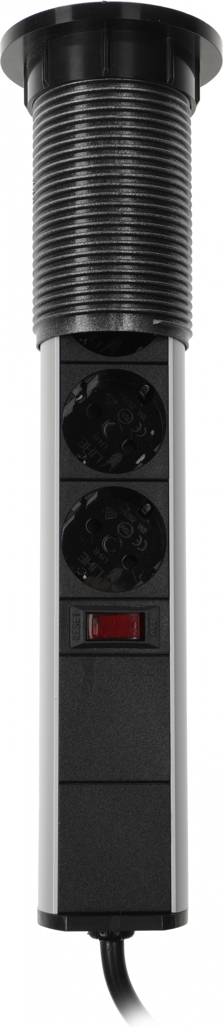 Сетевой разветвитель Premier 3R USB 1.8м (3 розетки) серый (коробка) — миниатюра 3