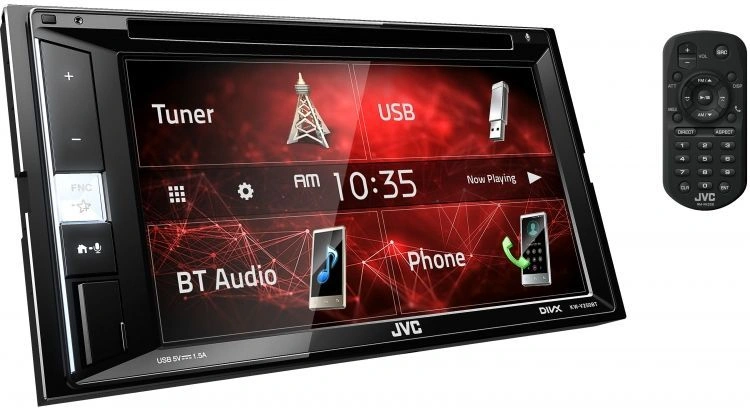 Автомагнитола JVC KW-V250BTM 2DIN 4x50Вт v3.0 DSP 6.2" 3 ПДУ RDS — миниатюра 2
