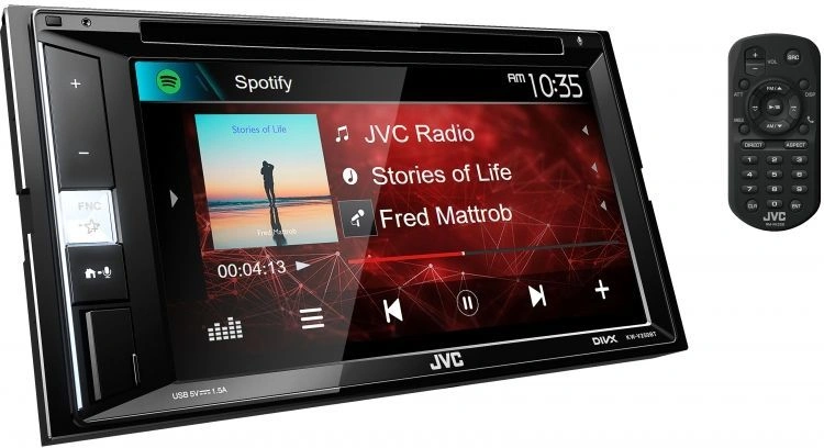 Автомагнитола JVC KW-V250BTM 2DIN 4x50Вт v3.0 DSP 6.2" 3 ПДУ RDS — миниатюра 3