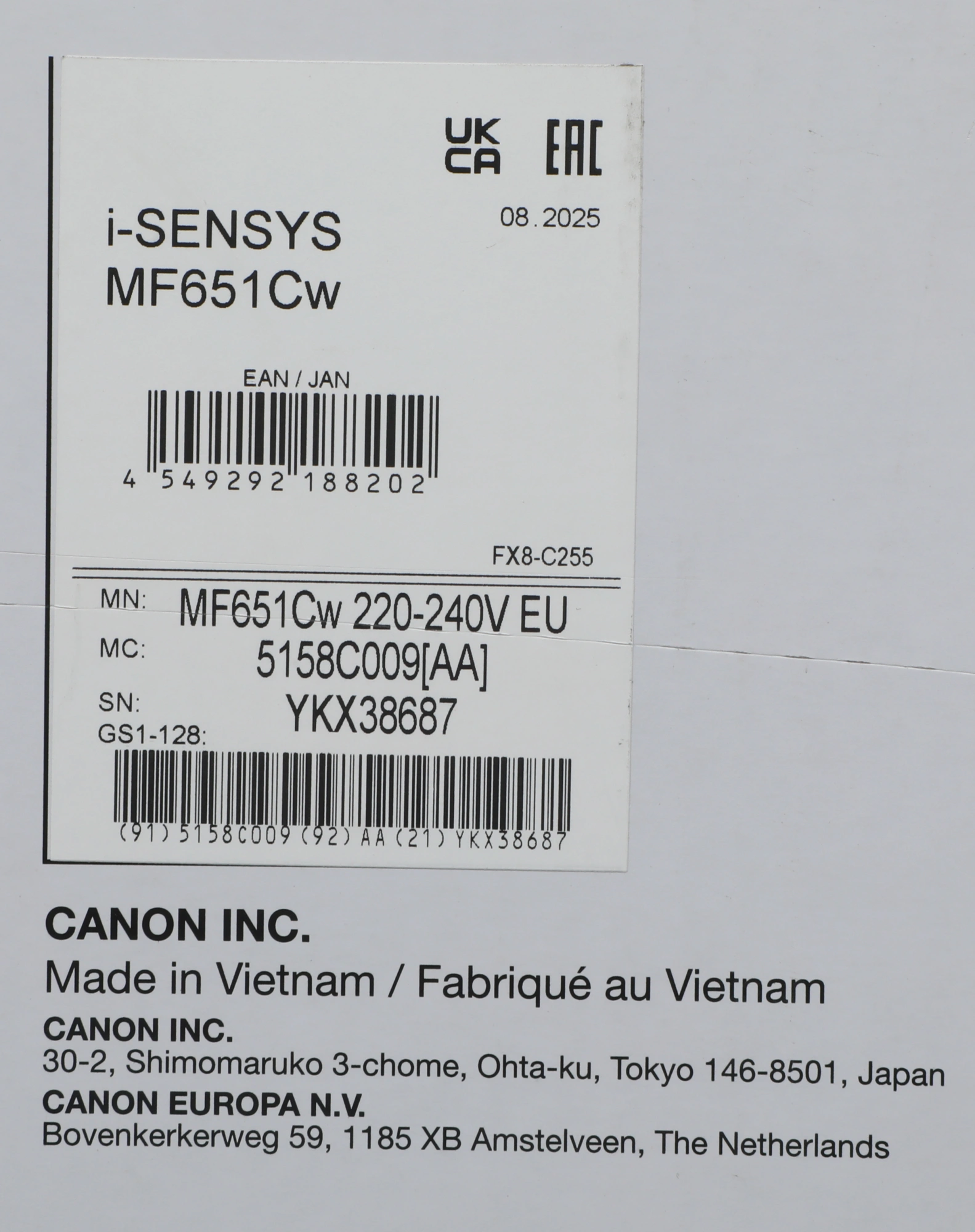 МФУ лазерный Canon i-Sensys MF651Cw (5158C009) A4 WiFi белый — миниатюра 7