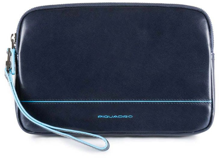 Клатч мужской Piquadro Blue Square AC3944B2/BLU2 темно-синий натур.кожа — фото 1