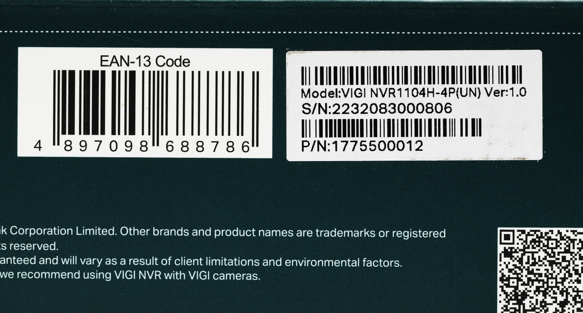 Видеорегистратор TP-Link NVR VIGI NVR1104H-4P — миниатюра 7