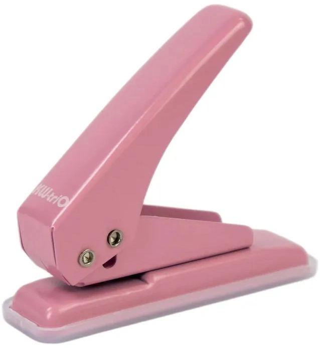 Дырокол Kw-Trio 09190PINK макс.:20лист. металл розовый отв.:1 — миниатюра 5