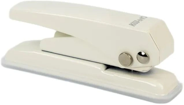 Дырокол Kw-Trio 09190WHITE макс.:20лист. металл белый отв.:1 — миниатюра 4