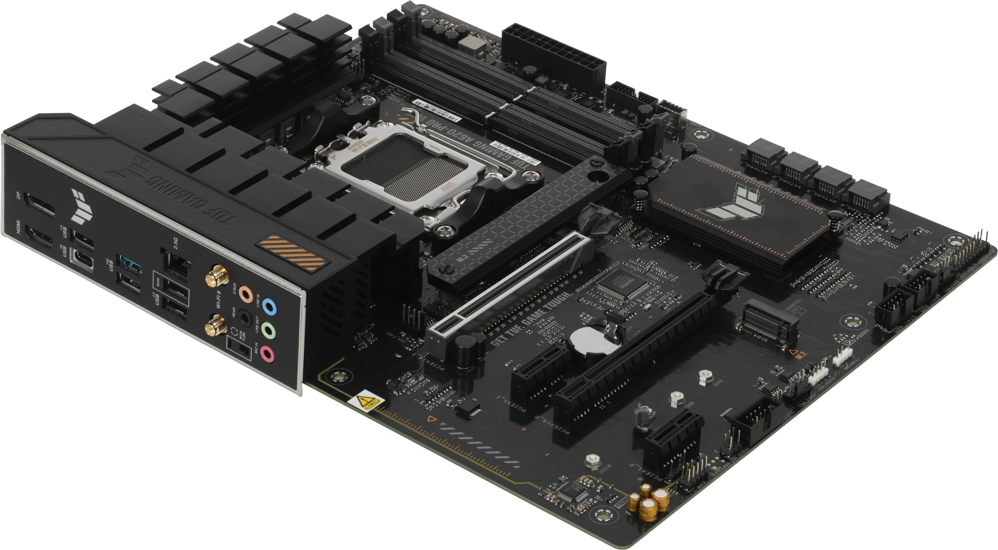 Материнская плата Asus TUF GAMING A620-PRO WIFI Socket AM5 AMD A620 4xDDR5 ATX AC`97 8ch(7.1) 2.5Gg RAID+HDMI+DP — миниатюра 3