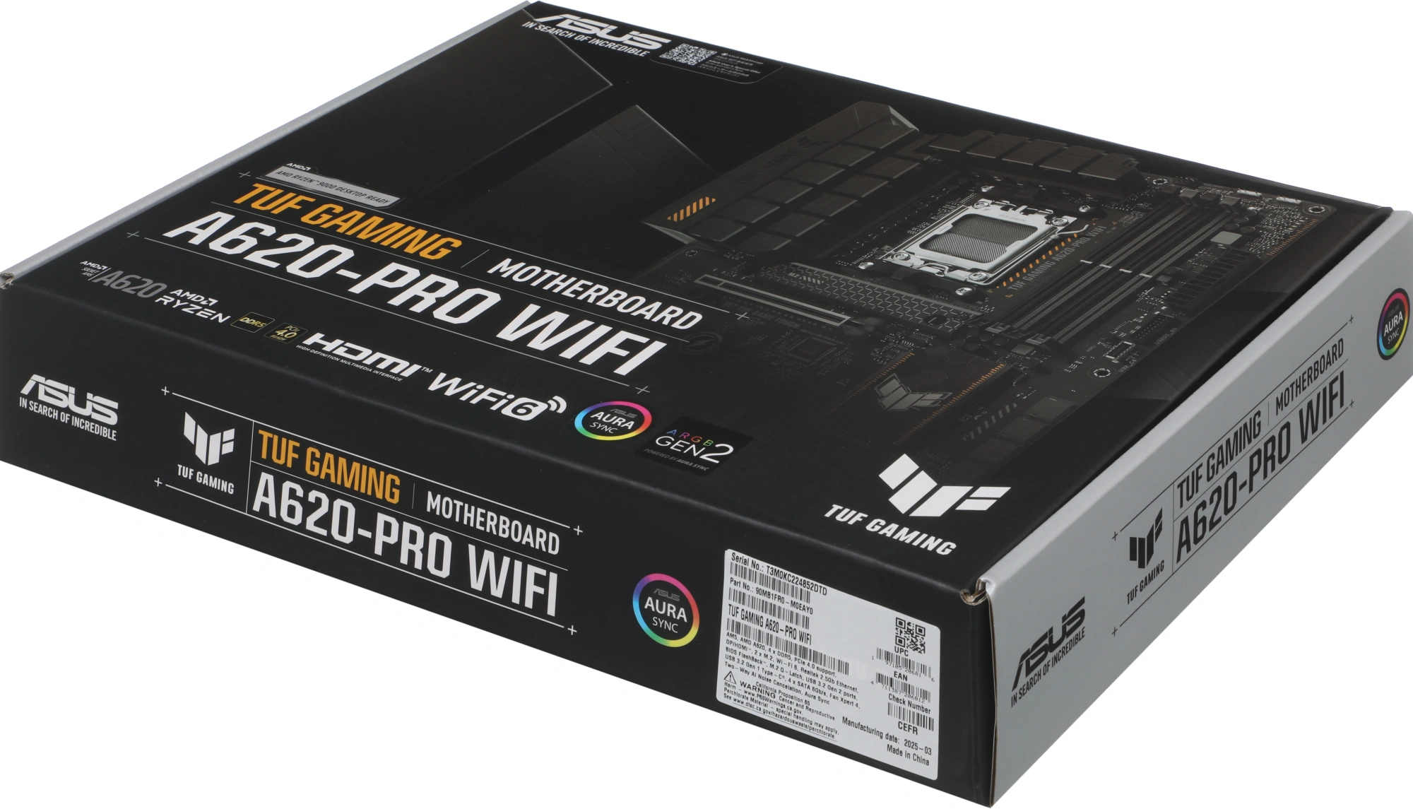 Материнская плата Asus TUF GAMING A620-PRO WIFI Socket AM5 AMD A620 4xDDR5 ATX AC`97 8ch(7.1) 2.5Gg RAID+HDMI+DP — миниатюра 17
