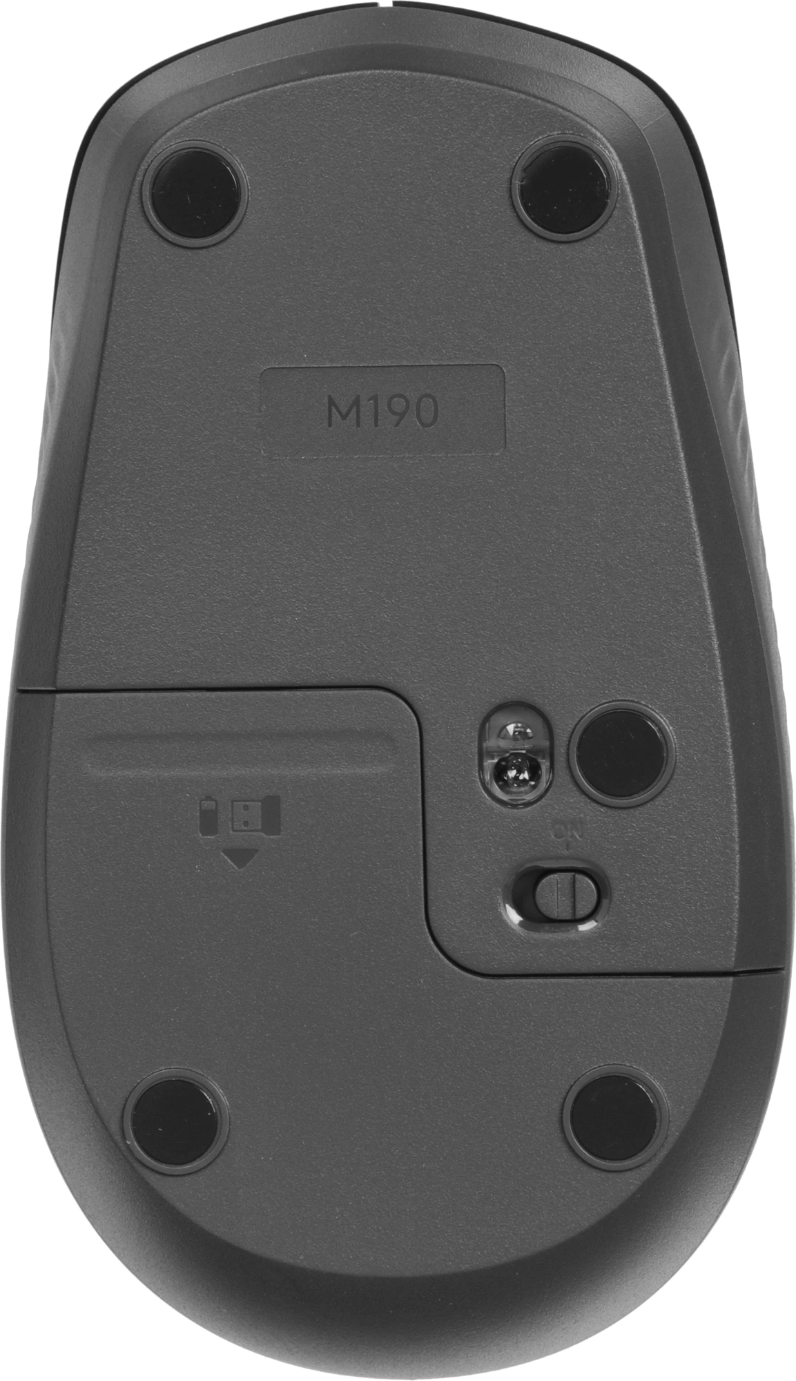 Мышь Logitech M190 черный/темно-серый оптическая 1000dpi беспров. USB 2but (910-005923) — миниатюра 2