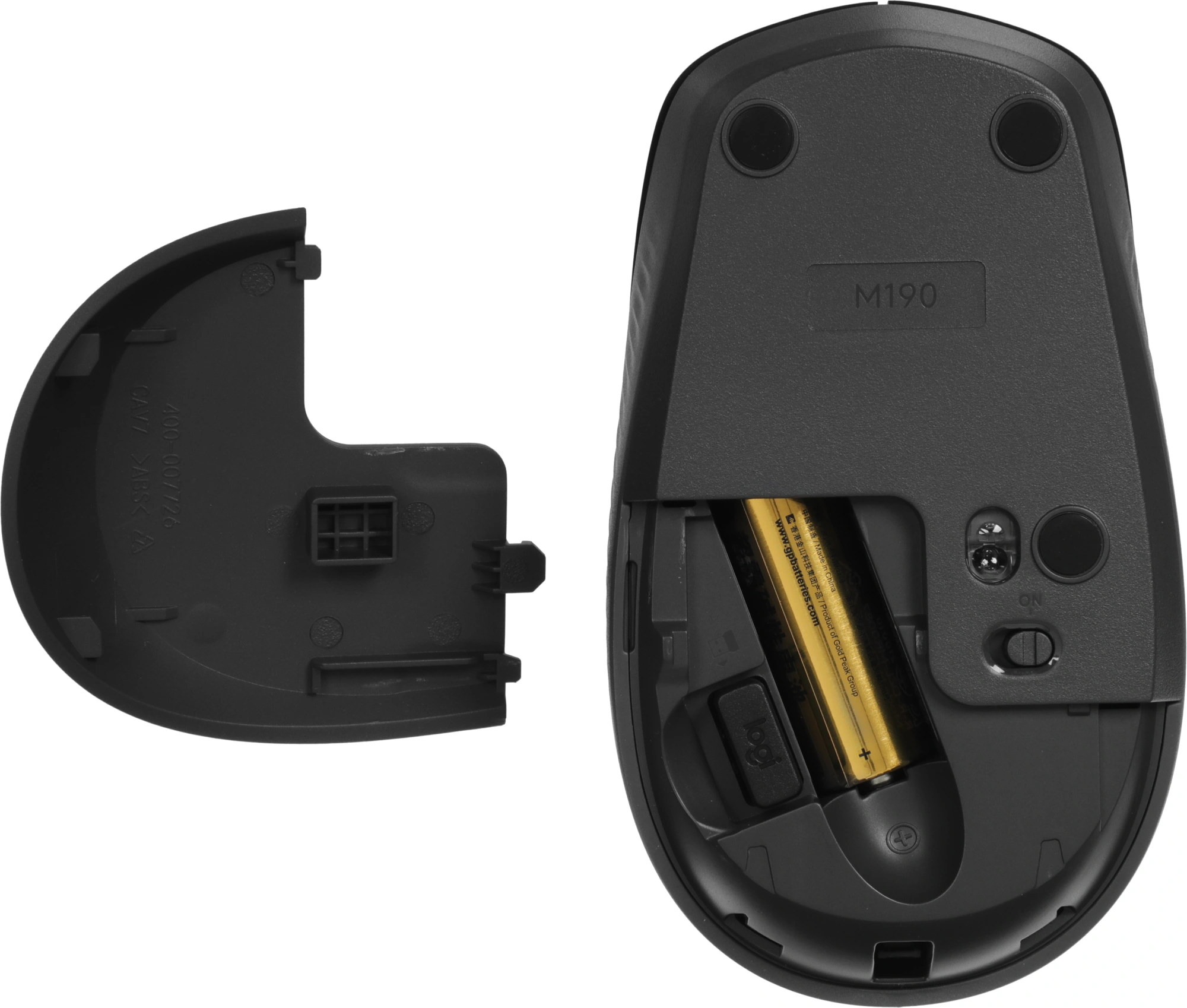 Мышь Logitech M190 черный/темно-серый оптическая 1000dpi беспров. USB 2but (910-005923) — миниатюра 4