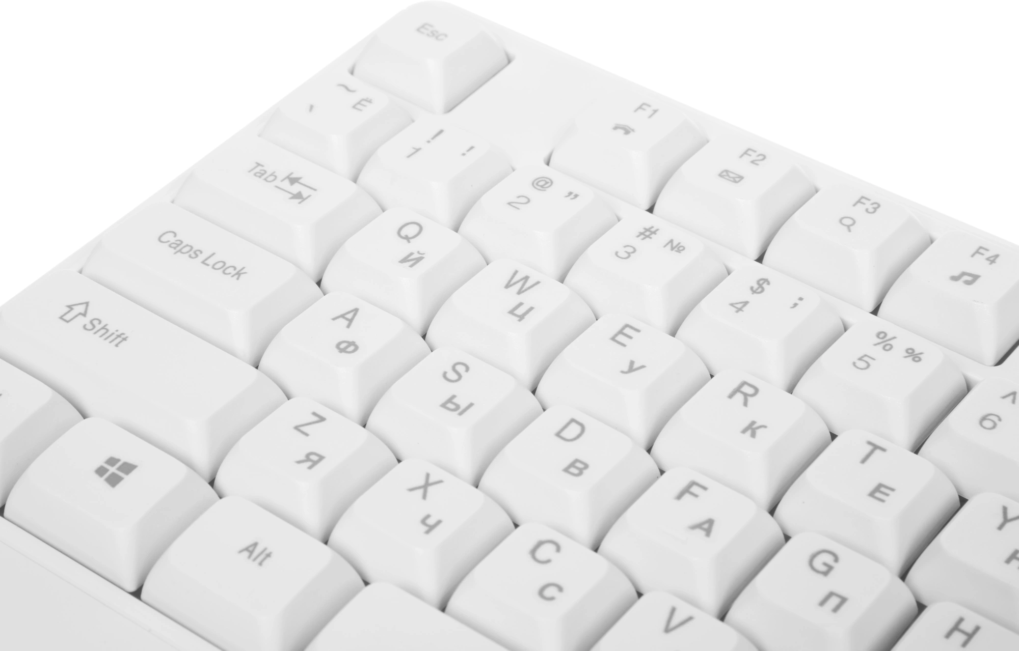 Клавиатура Acer OKW301 белый USB Multimedia (ZL.KBDCC.01B) кабель 1.8м — миниатюра 5