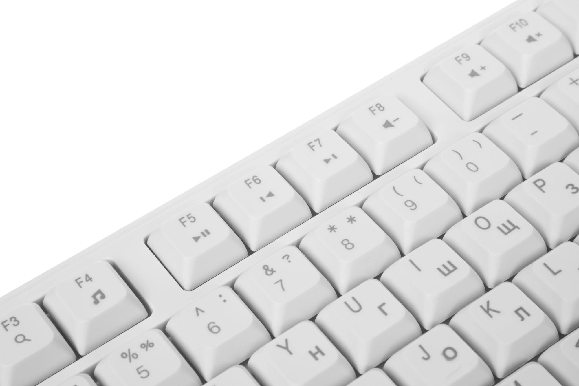 Клавиатура Acer OKW301 белый USB Multimedia (ZL.KBDCC.01B) кабель 1.8м — миниатюра 7