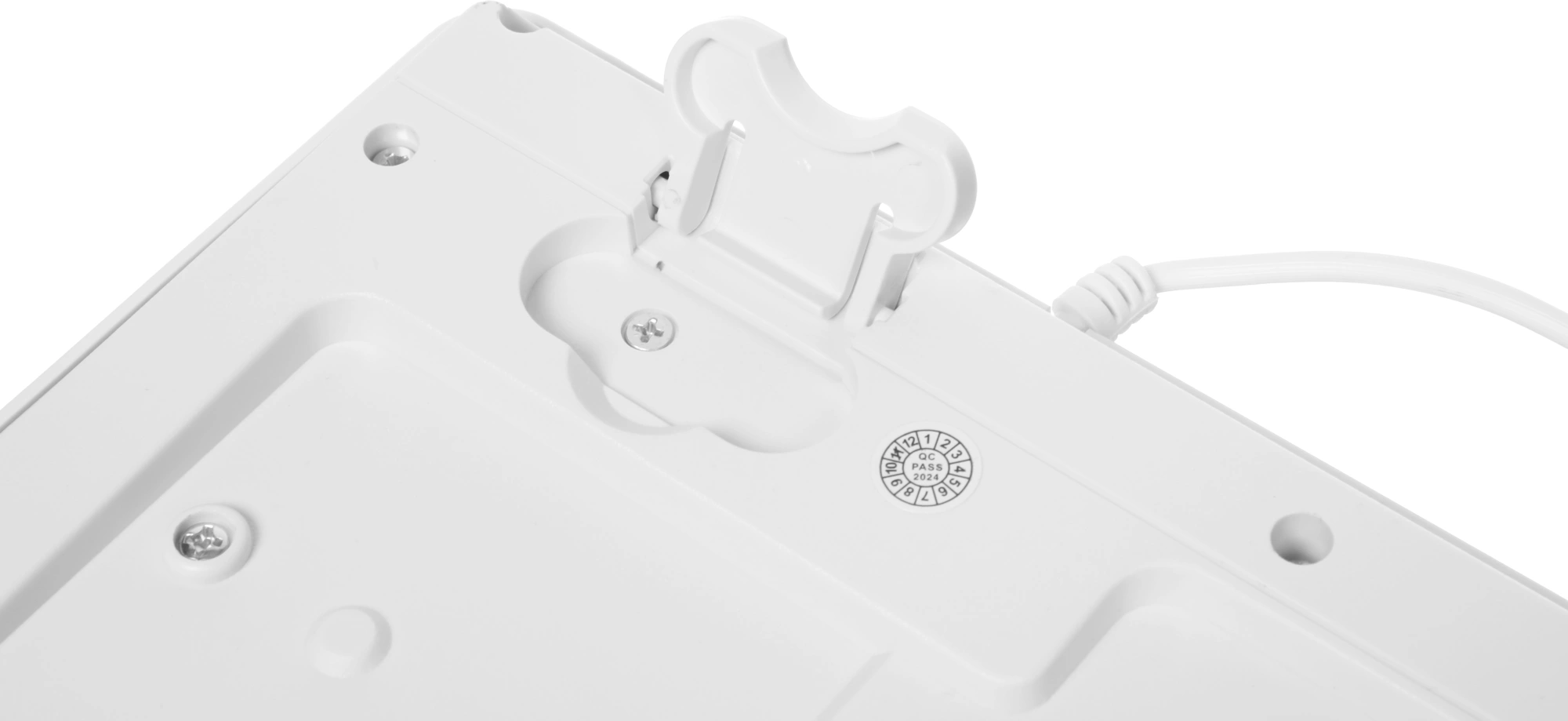 Клавиатура Acer OKW301 белый USB Multimedia (ZL.KBDCC.01B) кабель 1.8м — миниатюра 9