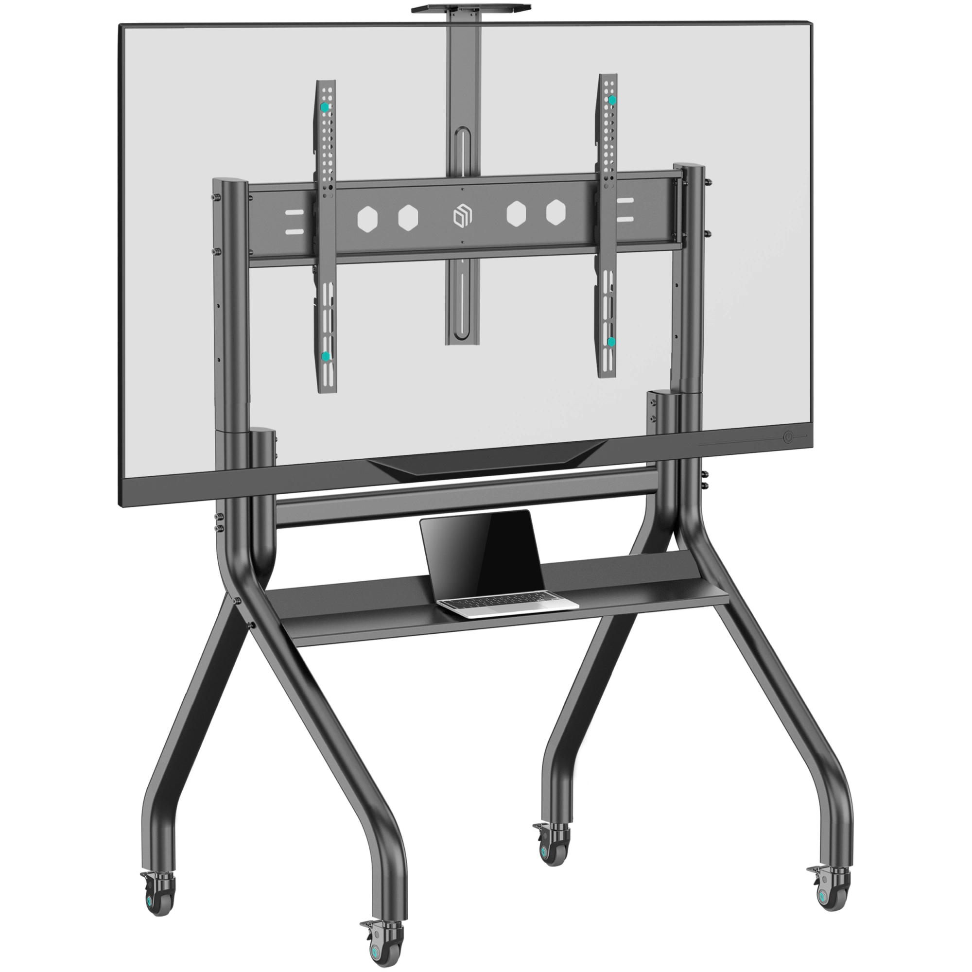 Стойка для телевизора Onkron TS2080 черный 60"-120" макс.150кг напольный мобильный — миниатюра 2