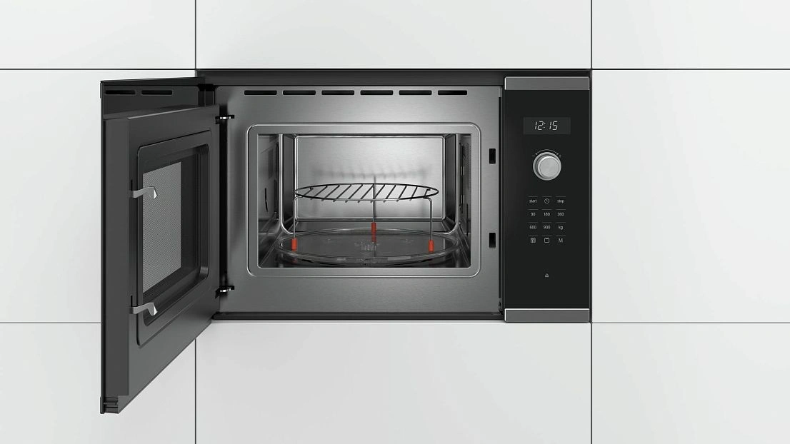 Микроволновая печь Bosch BEL554MS0 25л. 900Вт черный/нержавеющая сталь (встраиваемая) — миниатюра 3