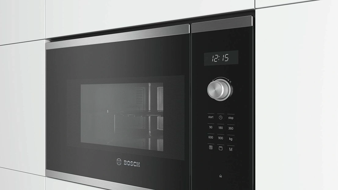 Микроволновая печь Bosch BEL554MS0 25л. 900Вт черный/нержавеющая сталь (встраиваемая) — миниатюра 4
