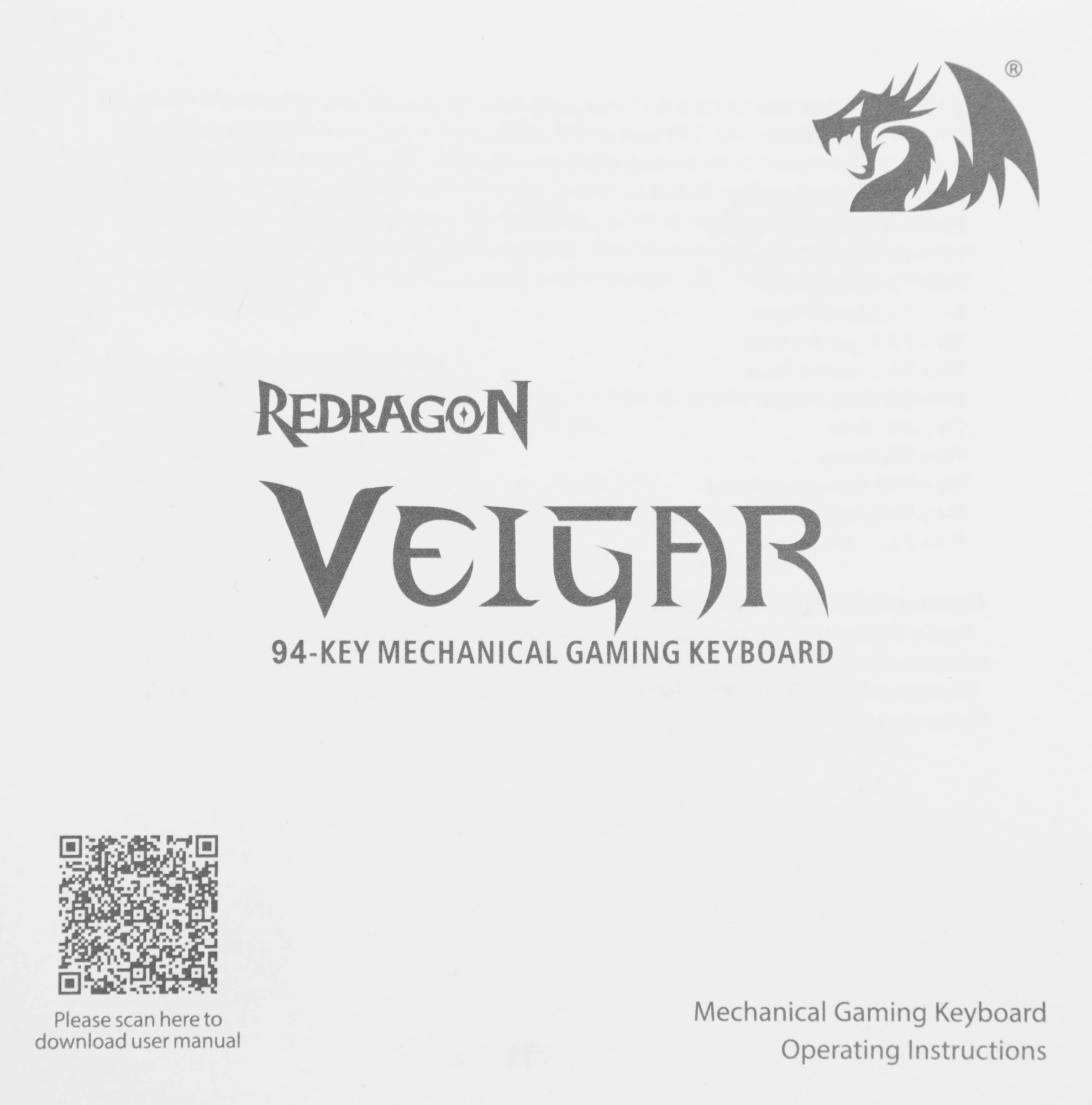 Клавиатура Redragon Veigar механическая белый/синий USB беспроводная BT/Radio for gamer LED (71476) кабель 1.5м — миниатюра 20