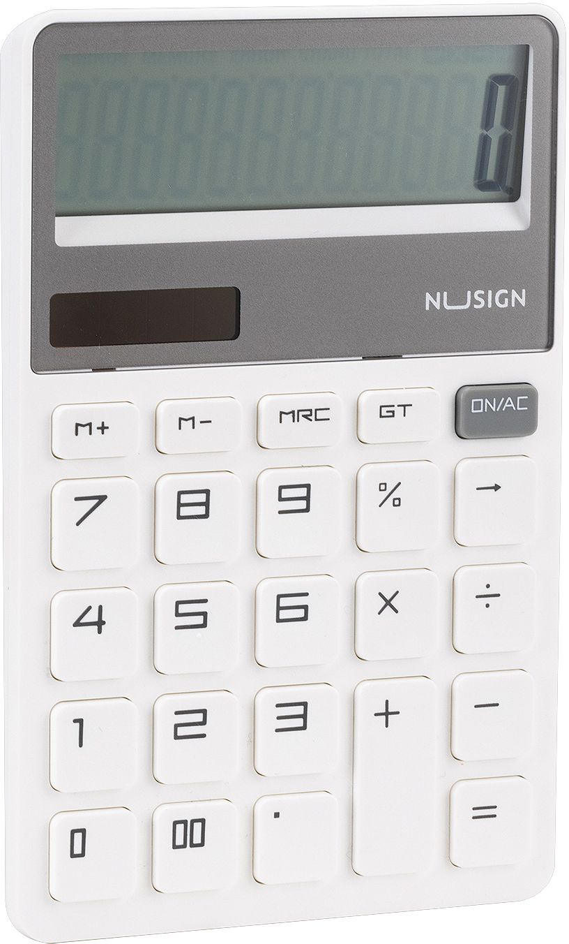 Калькулятор настольный Deli Nusign ENS042WHITE белый 12-разр. — миниатюра 2