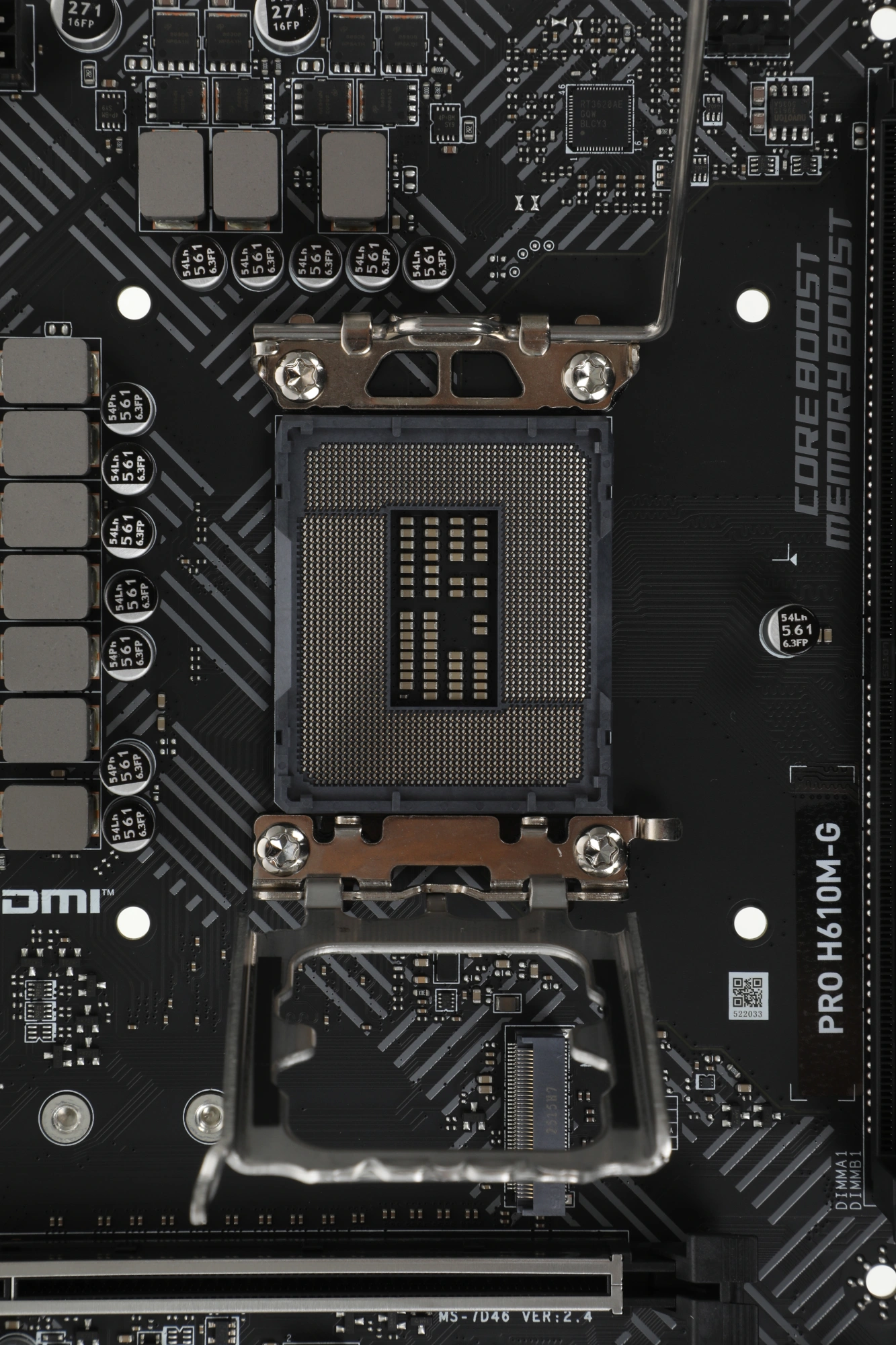 Материнская плата MSI PRO H610M-G Soc-1700 Intel H610 2xDDR5 mATX AC`97 8ch(7.1) GbLAN+VGA+HDMI+DP — миниатюра 9