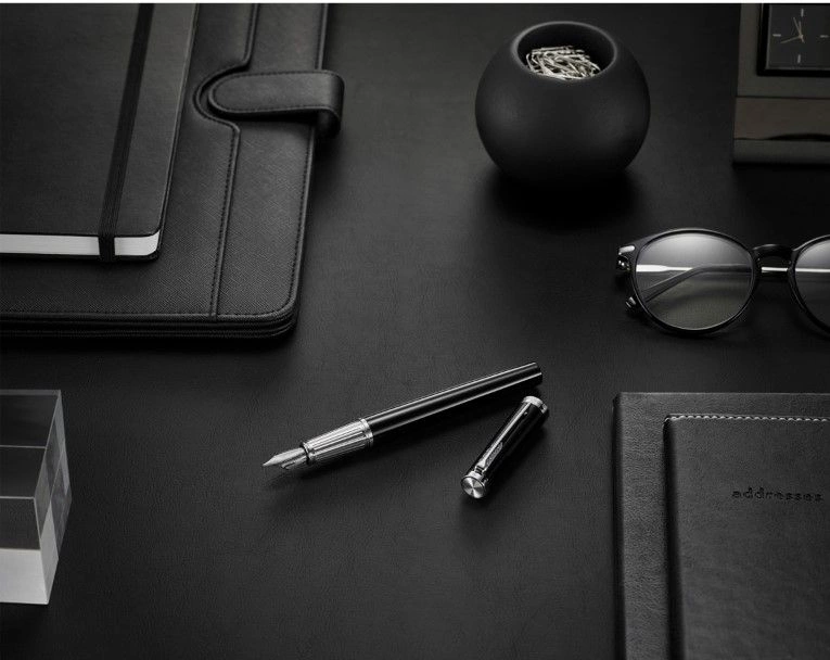 Ручка перьев. Parker Ingenuity Core F570 (2181994) Black СT F сталь нержавеющая подар.кор. — миниатюра 4