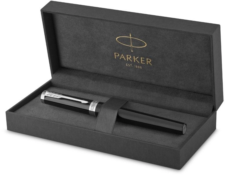 Ручка перьев. Parker Ingenuity Core F570 (2181994) Black СT F сталь нержавеющая подар.кор. — миниатюра 5