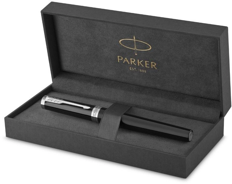 Ручка роллер Parker Ingenuity Core T570 (2181996) Black CT F черн. черн. подар.кор. — миниатюра 3