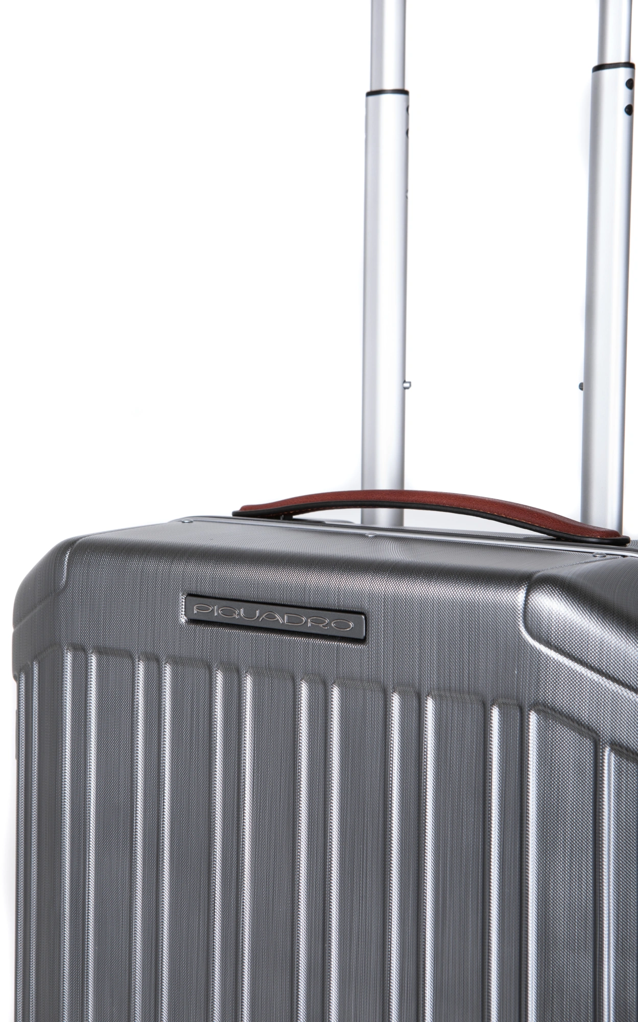 Чемодан Piquadro PQ-LM (BV4425PQLM/NCU) 40x55x20см 37л. 3.46кг. поликарбонат/натур.кожа темно-серый — миниатюра 2