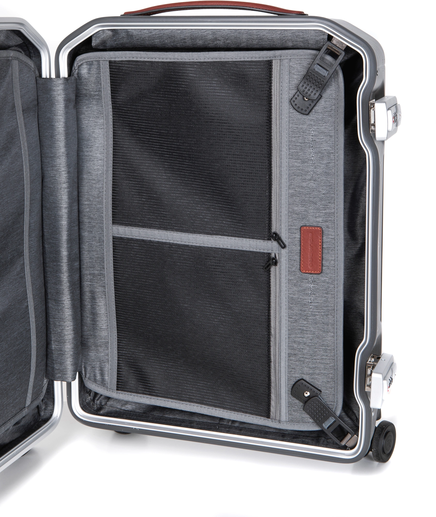Чемодан Piquadro PQ-LM (BV4425PQLM/NCU) 40x55x20см 37л. 3.46кг. поликарбонат/натур.кожа темно-серый — миниатюра 12