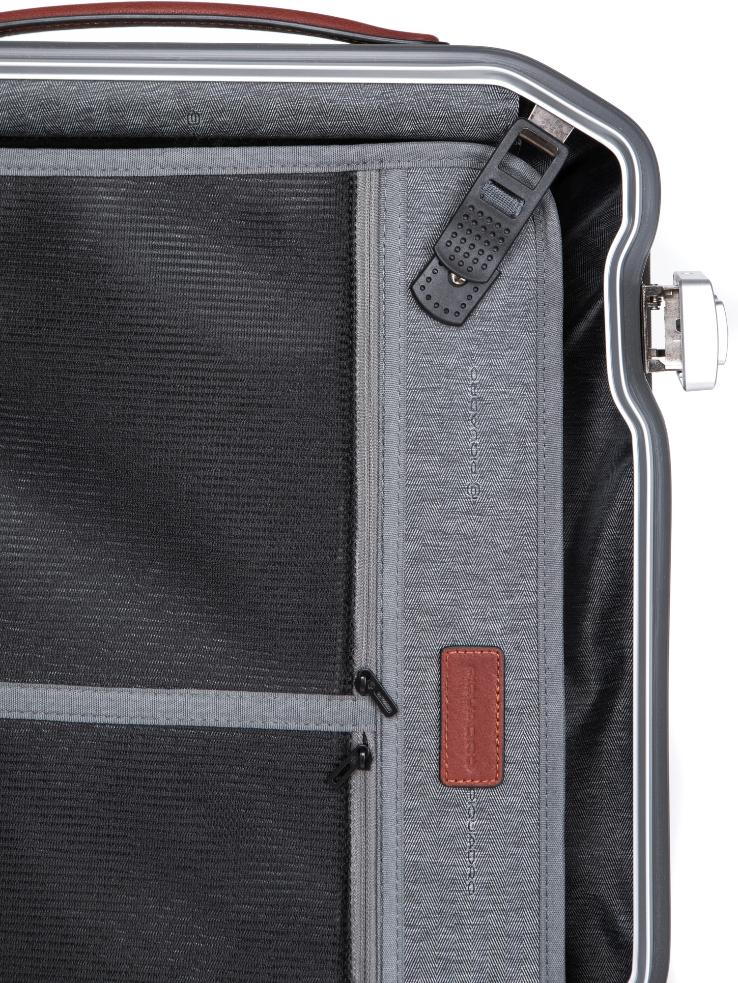 Чемодан Piquadro PQ-LM (BV4425PQLM/NCU) 40x55x20см 37л. 3.46кг. поликарбонат/натур.кожа темно-серый — миниатюра 20