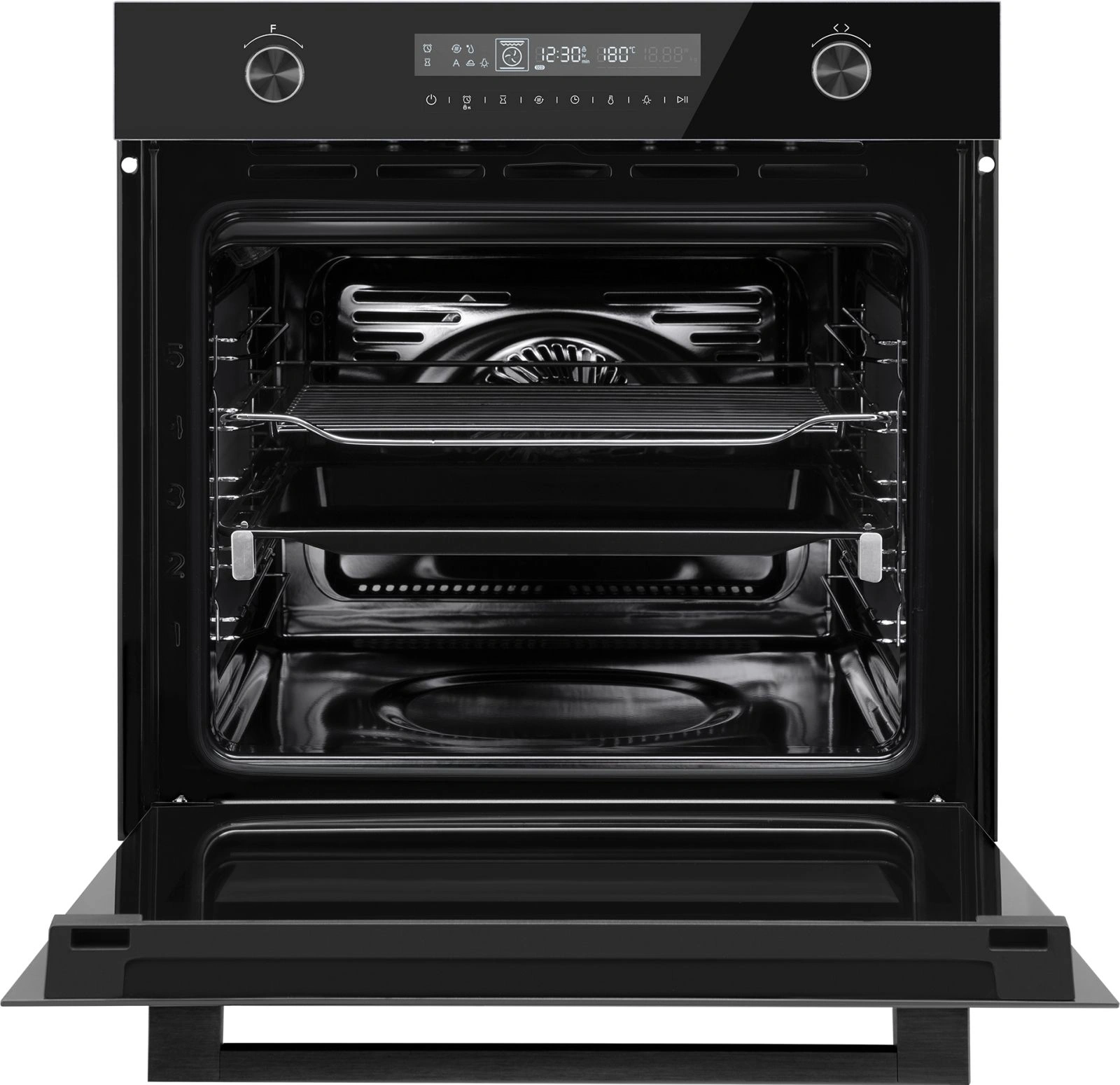 Духовой шкаф Электрический Weissgauff EOM 751 PDB Black Edition черный — миниатюра 5